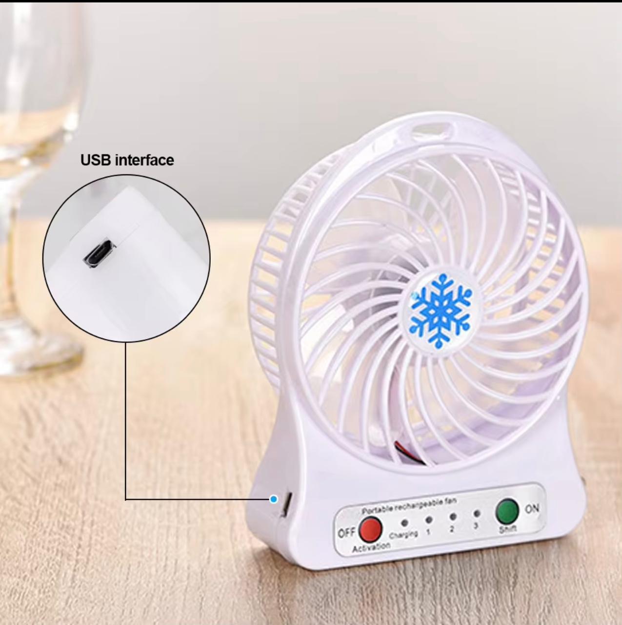 Miniatura 4 de MINI VENTILADOR RECARGABLE 3 VELOCIDADES